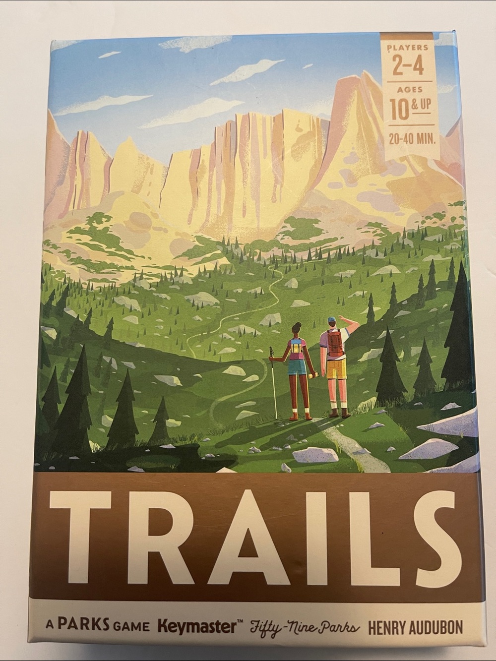 Trails Board Game - Scenic Green & Blue Box Art